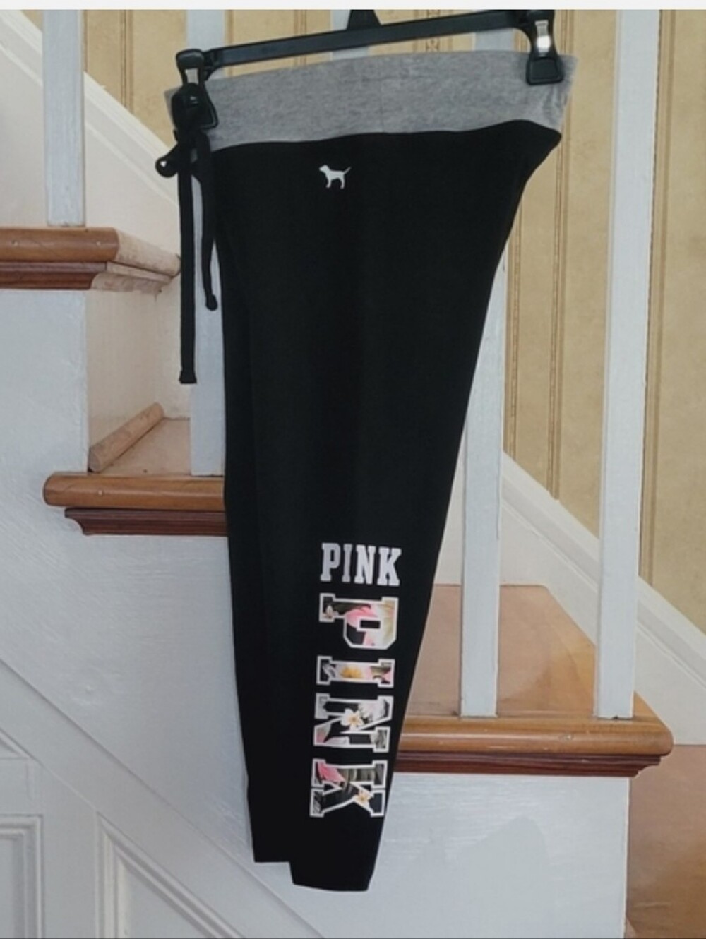 PINK VICTORIA'S SECRET Black Yoga Pants Size XS